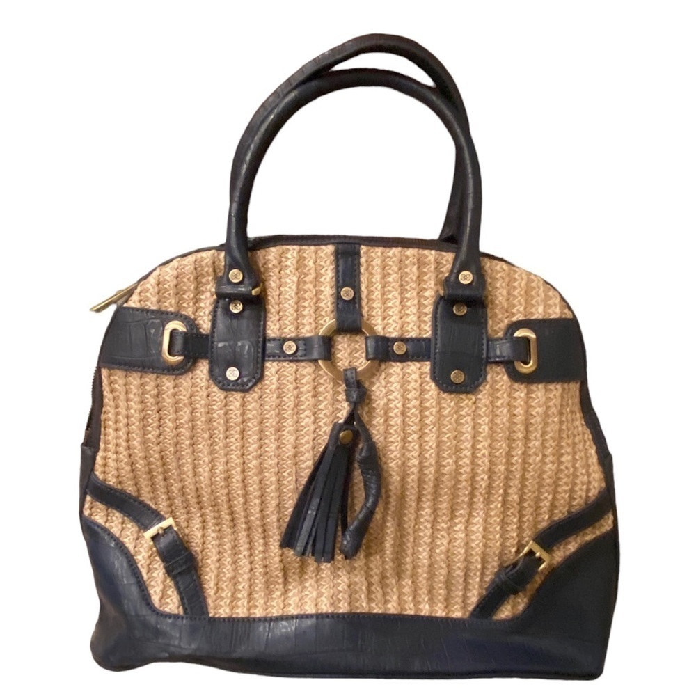 33rd & Mad Woven Handbag with Mirror
